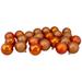 24ct Burnt Orange Shatterproof 4-Finish Christmas Ball Ornaments 2.5"