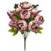 Artificial Mixed Peony Hydrangea Flower Stem Bush Bouquet 19in