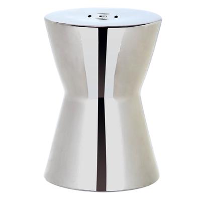 SAFAVIEH Liana Plated Silver Ceramic Decorative Garden Stool