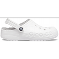 Crocs White / Light Grey Baya Lined Clog Shoes
