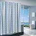 Randolph Morris Geometric Fabric Shower Curtain RMSK-GEOII72-B