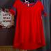 Lularoe Tops | Lula Roe Dress Top Xxs Nwt Pretty Bright Red!! | Color: Blue/Red | Size: Xxs