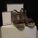 Coach Shoes | Coach Alina Patchwork Wedge 8.5 | Color: Brown | Size: 8.5