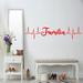 Trinx Familia Heartbeat Line Family Wall Decal Vinyl in Red | 5" H x 20" W | Wayfair 5AF0A704778B4B3BBCB88D6854232606