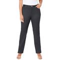 Plus Size Women's Sateen Stretch Pant by Catherines in Rich Grey (Size 34 W)
