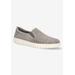 Women's Aviana Slip On Sneaker by Bella Vita in Grey Suede (Size 9 1/2 M)