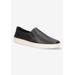 Women's Aviana Slip On Sneaker by Bella Vita in Black Leather (Size 9 M)