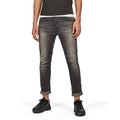 G-STAR RAW Men's D-STAQ 5-Pocket Slim Jeans, Grey (Antic Faded ash Destroyed A634-A934), 36W / 38L