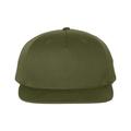 Richardson 255 Pinch Front Twill Back Trucker Cap in Army Olive | 60/40 cotton/polyester