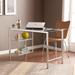 SEI Furniture Liberty Chrome/ Glass Desk