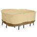 Classic Accessories Veranda Water-Resistant 108 Inch Rectangular Patio Bar Table & Chair Set Cover