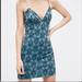 Free People Dresses | Free People Velvet Say It Twice Slip In Teal (S) | Color: Blue | Size: S