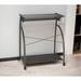 Inbox Zero Anastasius 32" Clear & Silver Glass Mirrored Computer Desk Glass/Metal in Black/Gray | 30 H x 32 W x 24 D in | Wayfair