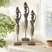 Dakota Fields 3 Piece Eisner Wood Statue Set Wood in Black/Brown | 23.45 H x 5.05 W x 4.9 D in | Wayfair D1AA42EC1684446A8D11EA01D8F5F0CB