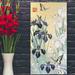 Winston Porter 'Iris & Butterfly' By Zigen Tanabe Canvas Wall Art Metal in Yellow | 40 H x 20 W x 1.5 D in | Wayfair