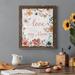 Wexford Home Love Mom - Picture Frame Textual Art on Canvas Canvas, Solid Wood in Black/Blue/Green | 44 H x 31 W x 1 D in | Wayfair