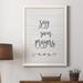 Wexford Home Say Your Prayers - Picture Frame Textual Art on Canvas Canvas, Solid Wood in Black/Blue/Green | 20 H x 17 W in | Wayfair