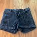 American Eagle Outfitters Shorts | American Eagle Black Distressed Mom Shorts | Color: Black/Gray | Size: 00