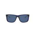 Ray-Ban Unisex Adults Sunglasses, Rubber Transparent Blue, 55