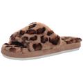 Skechers Women's Cozy Slide Wild Night Slipper, Tan Faux Fur, 5 UK