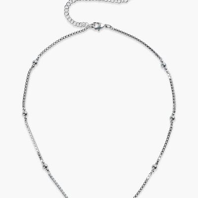 Lucky Brand Silver Bead Choker Necklace - Women's Ladies Accessories Jewelry Necklace Pendants