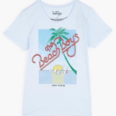 Lucky Brand Beach Boys Tee - Boy's Childrens Kids T-Shirts Tops Graphic Tees in Light Blue Multi, Size M