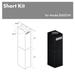 ZLINE 2-12 in. Short Chimney Pieces for 7 ft. to 8 ft. Ceilings (SK-BSKE2iN) - ZLINE Kitchen and Bath SK-BSKE2iN