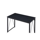 Zaidin V-Shaped Base Accent Metal Computer Desk Writing Desk, Black