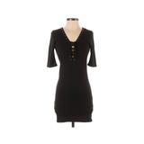 Charlotte Russe Cocktail Dress - Mini: Black Solid Dresses - Women's Size Small