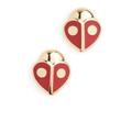 Kate Spade Jewelry | Kate Spade Animal Party Ladybug Stud Earrings | Color: Gold/Red | Size: Os