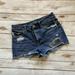 American Eagle Outfitters Shorts | American Eagle Distressed Jean Shorts | Color: Blue | Size: 2