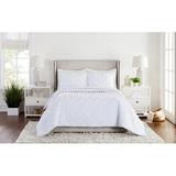 Alwyn Home Bellmont 3 Piece Comforter Set Polyester/Polyfill/Chenille/Cotton in White | King Comforter + 2 King Shams | Wayfair