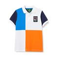 Hackett Boy's Quad Polo Y Shirt, 5 AMBLUE/Orange, Y15