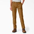 Dickies Women's Flex DuraTech Straight Fit Pants - Brown Duck Size 4 (FD085)