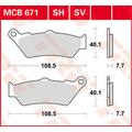 TRW Lucas Sintered lining MCB671SH