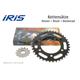 IRIS Kette & ESJOT Räder XR Kettensatz ZR 550 Zephyr B2-8 91-00, schwarz