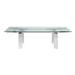 Casabianca Home Euphoria Collection Glass Dining Table