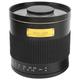 Akozon Digital SLR Cameras Telephoto Mirror Lens 500mm f/6.3 Manual Focus Telephoto Mirror Lens for Canon EF Mount Digital SLR Camera (black)