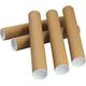 HoitoDeals Extra Strong 50mm A2 Cardboard Postal Tubes With Plastic End Caps For Documents, Painting Posters Etc. (10Pcs)