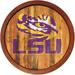 LSU Tigers 21'' x Weathered Faux Barrel Top Sign