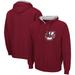 Men's Colosseum Maroon UMass Minutemen Arch & Logo 3.0 Full-Zip Hoodie