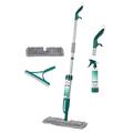 Beldray BEL01121 Antibac Spray and Clean Floor Mop with Trigger, Create Sanitiser with Water, Salt and Electricity, Dual Sided Mop Head, 400 ml Reusable Cartridge, Includes Mini Sprayer and Squeegee