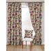 McalisterTextiles Floral Blackout Pinch Pleat Curtain Panels Polyester in Gray/Indigo/Brown | 54 H in | Wayfair PINKRENCURTA3