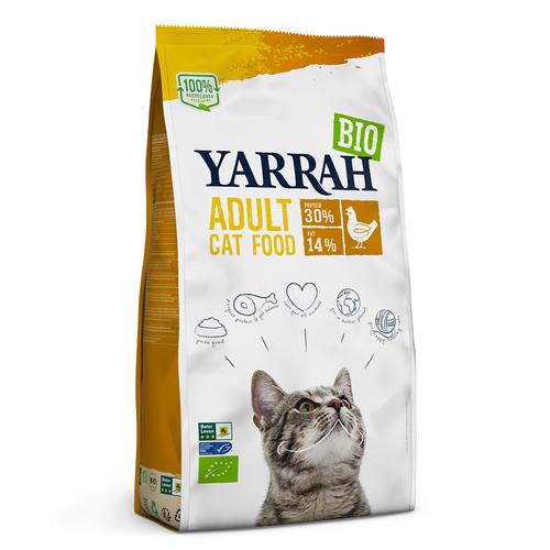 2,4kg Yarrah Bio Katzenfutter mit Huhn Katzenfutter trocken