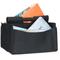 Relaxdays - Panier en feutre journaux magazine corbeille pliable rangement poignées 2 compartiments