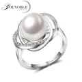 Véritables matiques en perles d'eau douce réglables pour femmes perles de culture blanches et