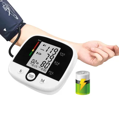 Pulsomètre électronique de pression artérielle Rechargeable par USB bras fréquence cardiaque