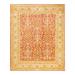 Overton Hand Knotted Wool Vintage Inspired Modern Contemporary Eclectic Pink Area Rug - 8' 1" x 9' 9"