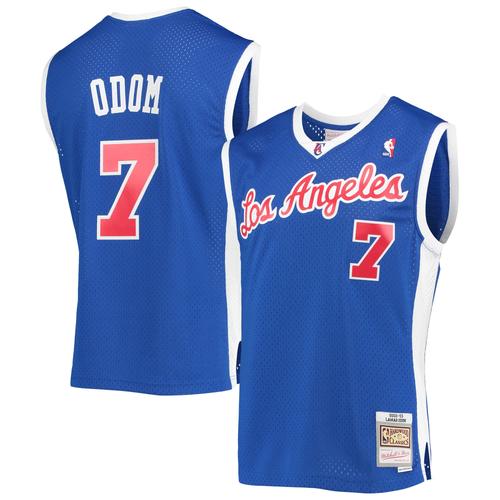 Mitchell & Ness Lamar Odom Royal LA Clippers 2001/02 Hardwood Classics Swingman-Trikot für Herren