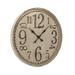 Rosalind Wheeler Oversized Troyer 32" Wall Clock Metal in Brown | 32 H x 32 W x 2.5 D in | Wayfair 4167BD26C73745F3826325DCB1E9E27C